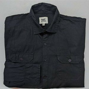 Paper Denim & Cloth Black Long Sleeve Dress Shirt